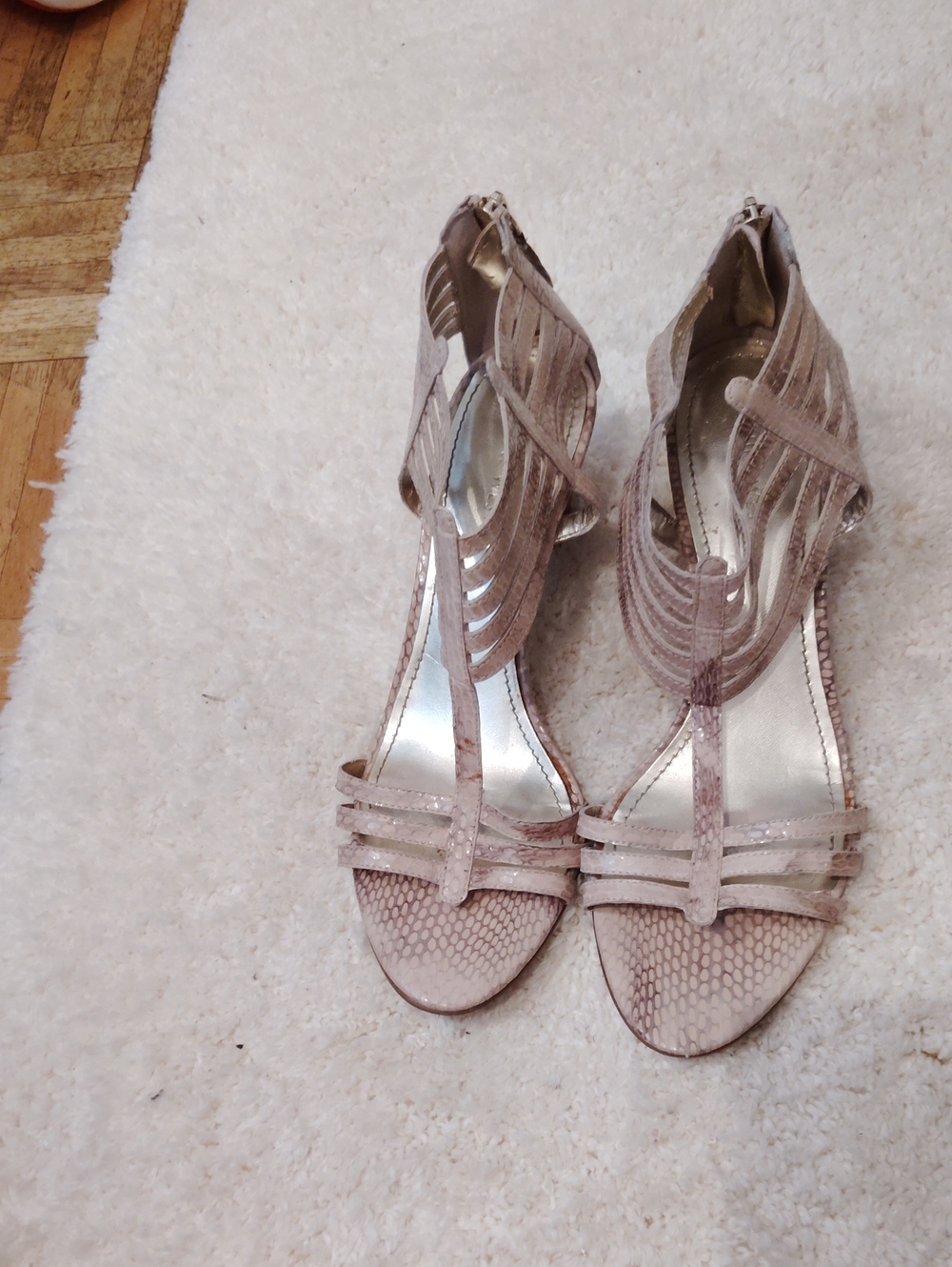 Nine West Blush Pink Strappy Heels